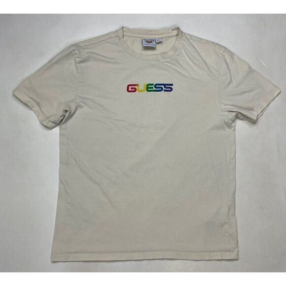 Guess J Balvin Graphic T-shirt Men Medium Ivory Short Sleeve - Picture 3 of 6